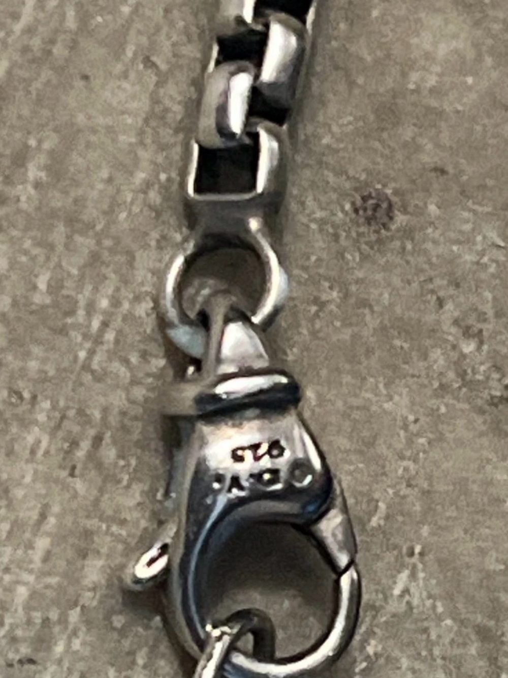 David Yurman Sterling Silver  20 ” Box Chain measures 3mm - Picture 3 of 3